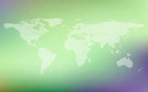 Stylized map of world. world map concept on blurred smooth background 스톡 일러스트
