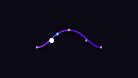 Stylized Metro Route Map Icon with Glowing Transit Indicator and Pulsing St.. Видео 346130631