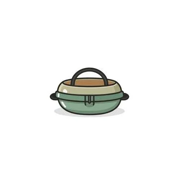 Stylized minimalist rendering of an alien spaceship a whimsical craft for i.. Stock Illustration