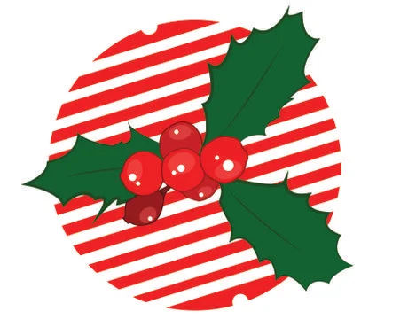Stylized mistletoe decoration Stock Illustration