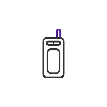 Stylized mobile phone icon showcasing minimalist design for modern communic.. イラスト素材