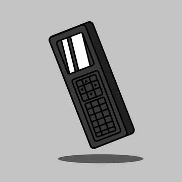 Stylized Mobile Phone. Stock Illustration