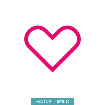 Stylized modern heart. Stock Illustration