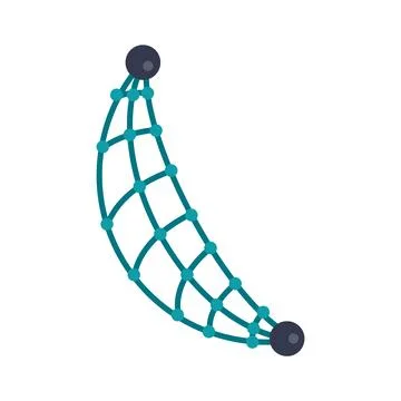 Stylized molecular structure concept with connected network nodes Stock Illustration