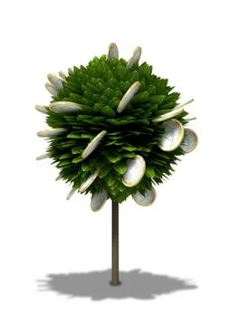 Stylized money tree Stock Illustration