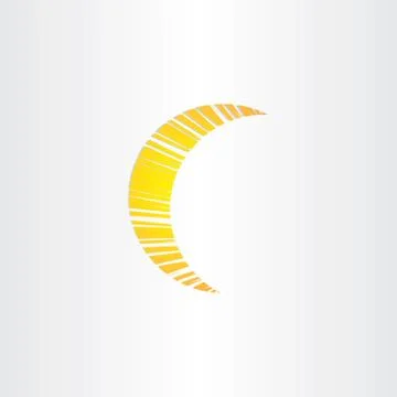 Stylized moon icon design Stock-Illustration