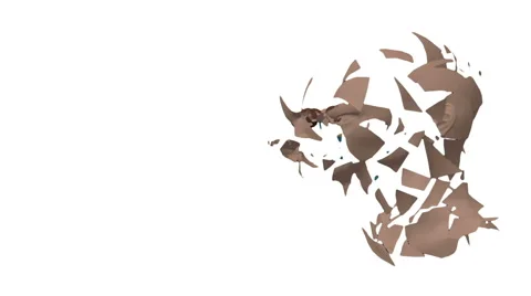 Stylized Morphing Face and Earth - 4K Resolution Ultra HD Stock Footage 42125050