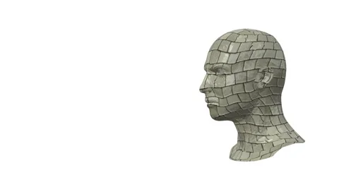 Stylized Morphing Faces Stock Footage 40449615