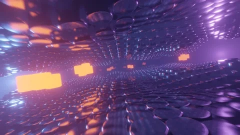 Stylized motion blur abstract environment Stock Footage 196643836