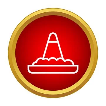 Stylized mount fuji icon representing japan culture Stock Illustration
