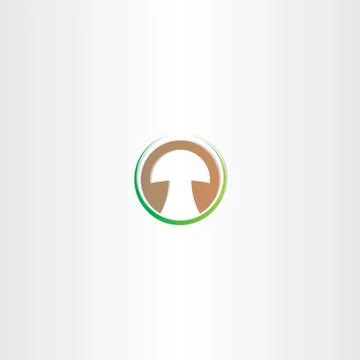 Stylized mushroom vector logo design Stock-Illustration