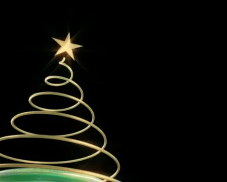 Stylized n growing christmas tree Video stock 575151