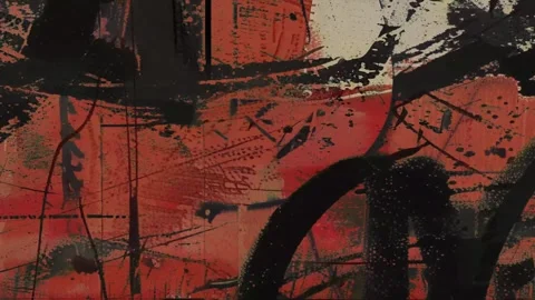 Stylized Noisy Grunge Texture Display Stock Footage 300326793
