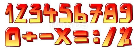 Stylized numbers: Royalty Free Illustration #132213466