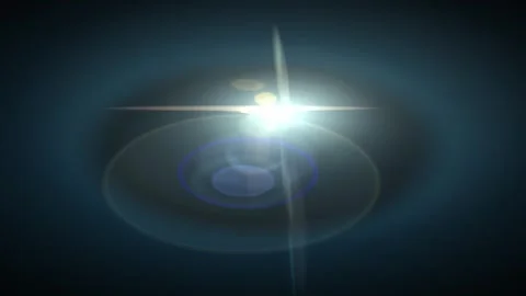 Stylized optical lens flare moving right to left 스톡 동영상 331077505