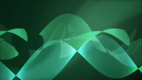 Stylized overlapping sound waves seamless loop motion background Vidéo 344711840