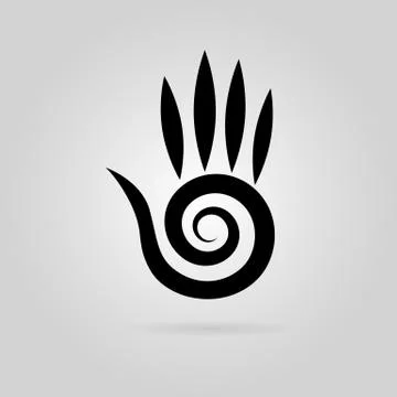 Stylized palm Stock Illustration