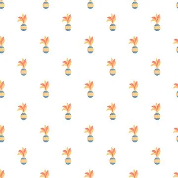 Stylized pattern of decorative shuttlecocks with colorful feathers イラスト素材