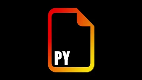 Stylized PDF Document Icon Stock Footage 280495770