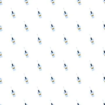 Stylized pen pattern creating a seamless background Stock Illustration