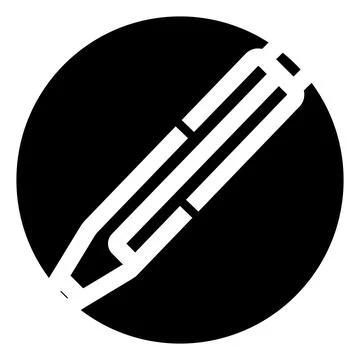 Stylized pencil icon representing creative writing and editing Stock Illustration