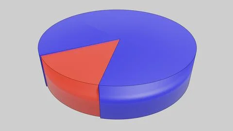 Stylized Pie Chart Stock Illustration