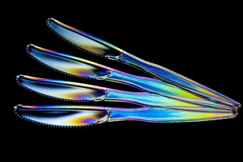 Stylized plastic Knifes Stock-Fotos
