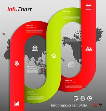Stylized presentation,option template Stock Illustration