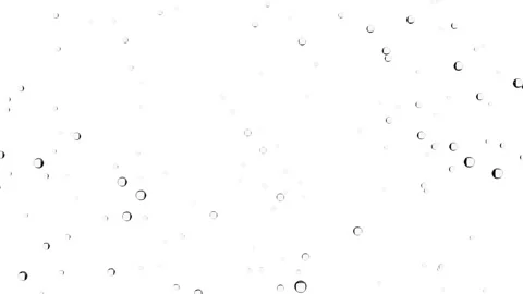 Stylized Rain Water Drops Animation Isolated on a White Background. 4K Stock Footage 315748797