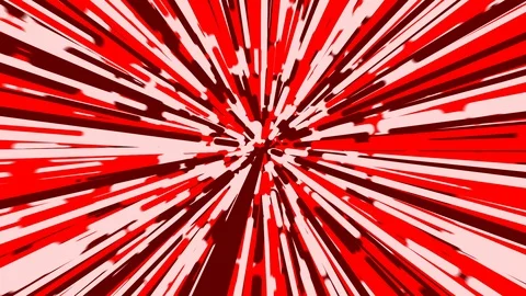 Stylized red and white rays warp background loop Stock Footage 117124661