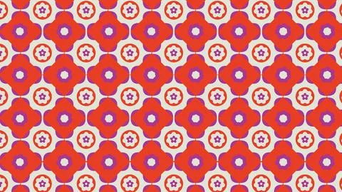 Stylized red clover background Stock Illustration