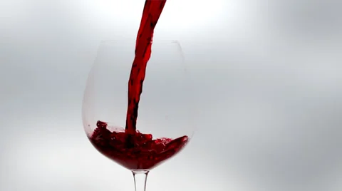 Stylized Red Wine Pour Stock Footage 30366708