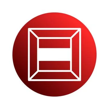 Stylized representation austrian flag emblem with red circular gradient bac.. イラスト素材