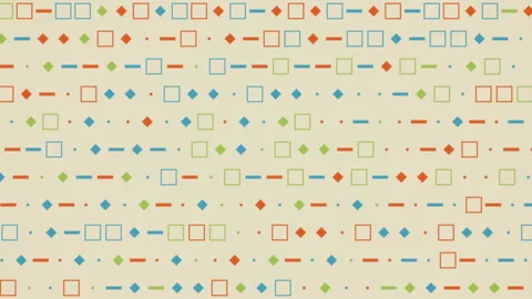 Stylized representation of data traffic with coloful geometric shapes looped Stock Footage 142179732