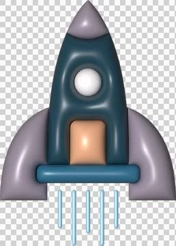 Stylized Rocket Illustration Stock Illustration