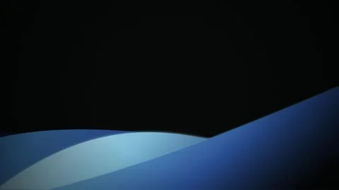 Stylized rolling hills of curved geometric layers flow in a seamless loop Stock Footage 341070763