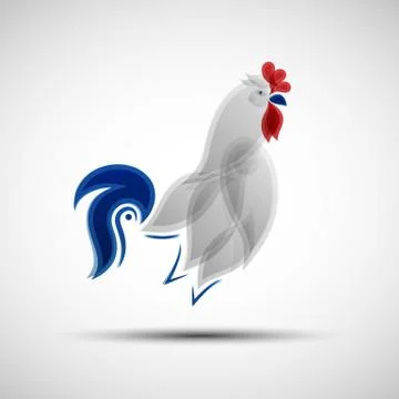 Stylized Rooster Stock Illustration