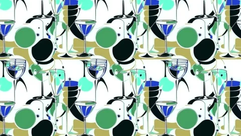 Stylized shimmer disco tile — Vertical Motion Stock-Footage 308252106