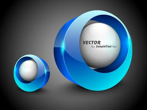 Stylized shiny 3D abstract background. EPS 10. Can be use as label, icon, e.. Stock Illustration