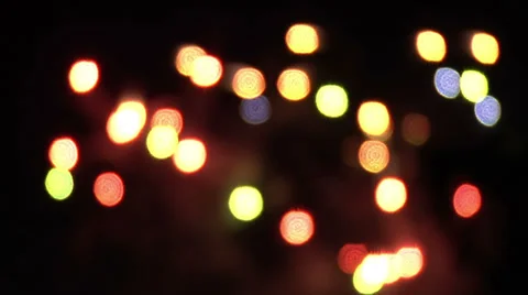Stylized shot of fireworks out of focus Vídeos de archivo 34669594
