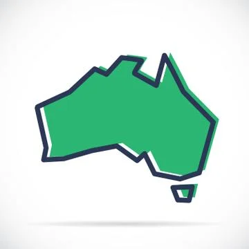 Map Of Australia Illustrations ~ Vectors | Page 18