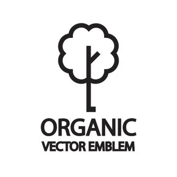 Stylized simple tree icon. Stock Illustration