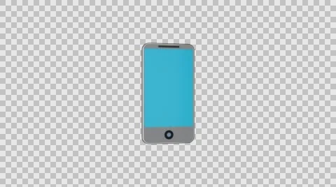 Stylized smartphone packshot high quality 4K alpha channel background Stock Footage 63253856