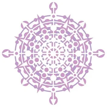 Stylized Snowflake pattern graphic design complicated 스톡 일러스트