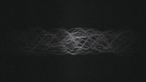 Stylized sound waves weaving seamless loop motion background Stock Footage 344632829