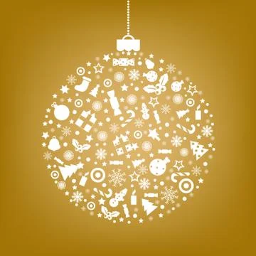 Stylized sphere from icons Stock Illustration