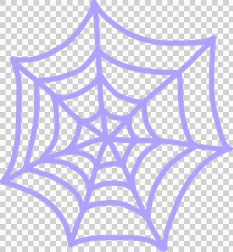 Stylized spider web is showcasing radial hexagonal pattern in flat design, Stock Illustration