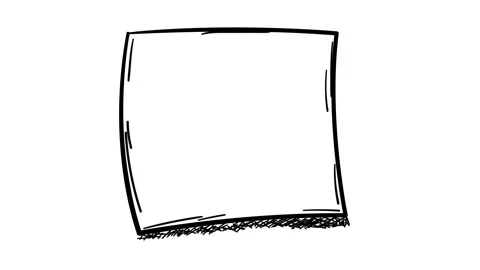 Stylized square picture frame on the alpha channel. Stock Footage 115730738