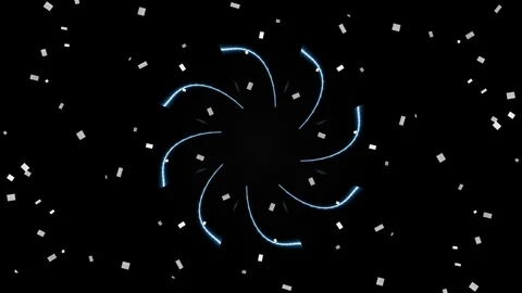 Stylized Star Trails in Dark Space. Stock Footage 331493161