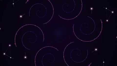 Stylized Starry Night Sky Animation Sequence. Stock Footage 330955763